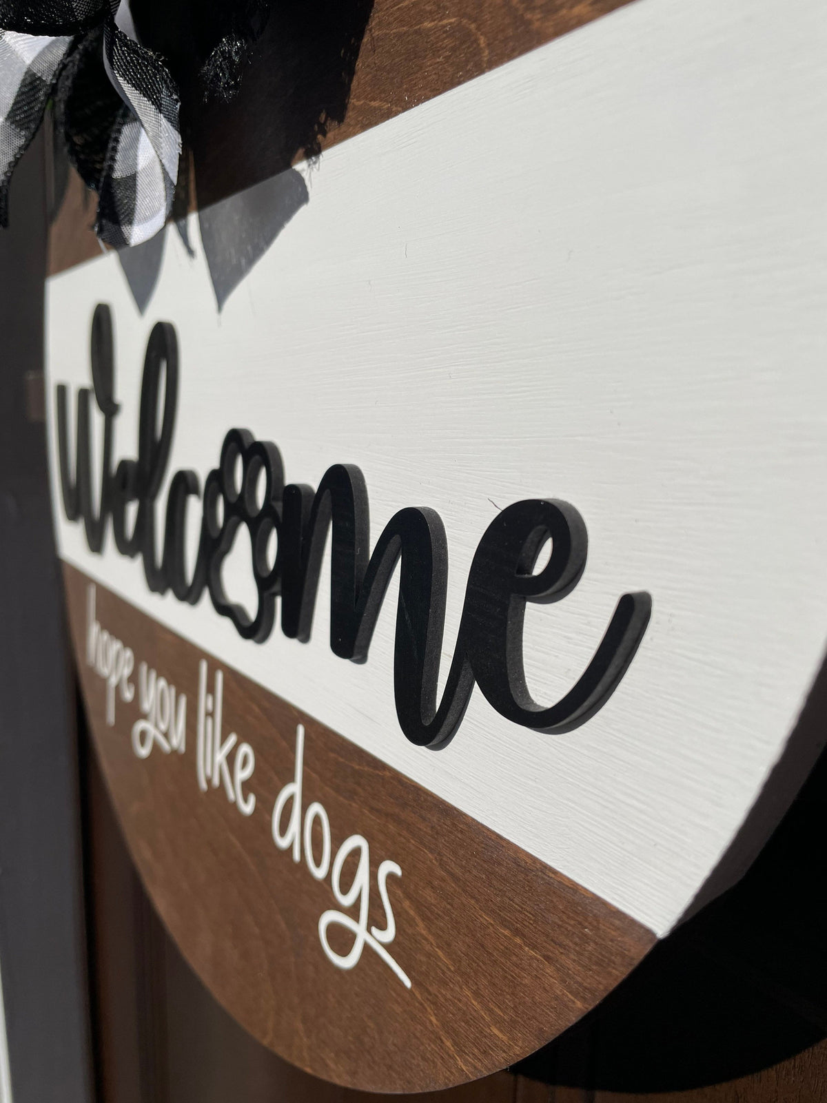 Hope you like dogs door hanger, 3D Welcome sign, Hope You Like Dogs, Dog Door Hanger, Door Wreath, Housewarming Gift, Dog Home Decor