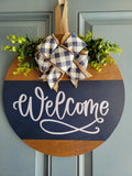 Welcome Front Door Wood Sign Home Decor Gift For Friends