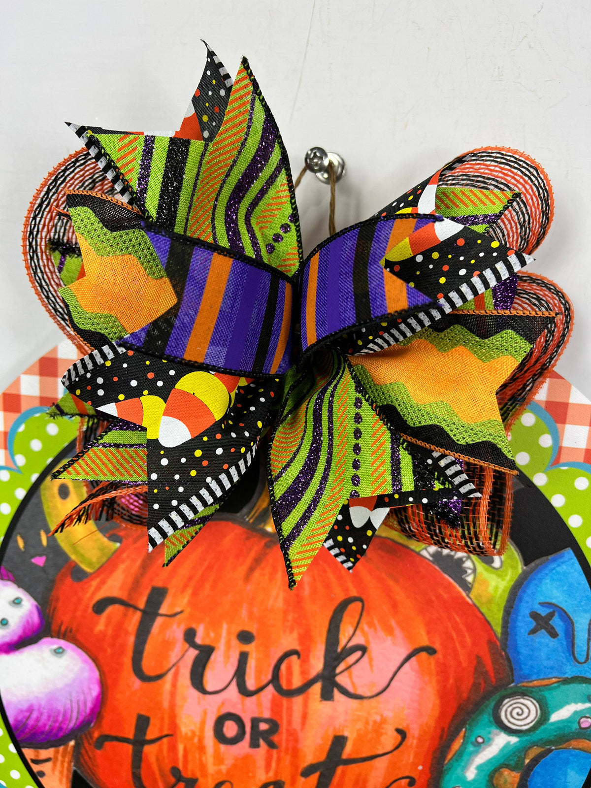 Front Door Decor, Halloween decor, Front Door Wreath, cute Halloween sign, Front Door Sign, Door Hanger, Housewarming Gift, gift for Daycare