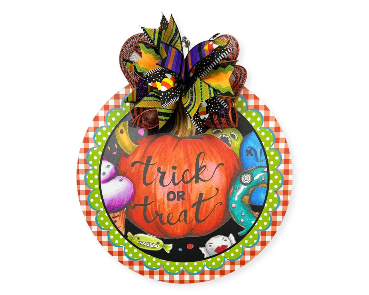Front Door Decor, Halloween decor, Front Door Wreath, cute Halloween sign, Front Door Sign, Door Hanger, Housewarming Gift, gift for Daycare