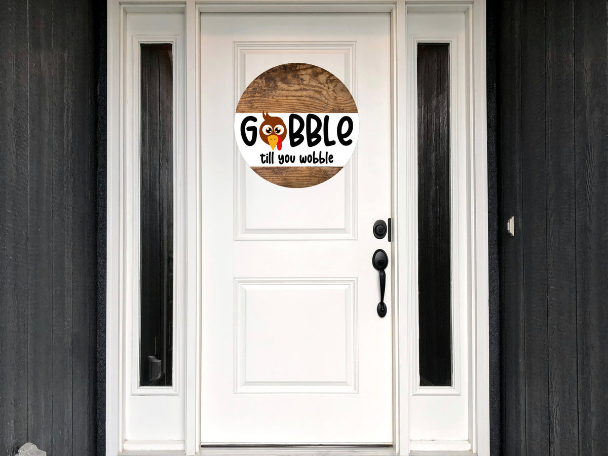 Front Door Decor, Gobble Decor, Fall Wreath, Thanksgiving Wreath, Turkey Decor, Fun Door Hanger, Door Wreath, Housewarming Gift, Home Decor