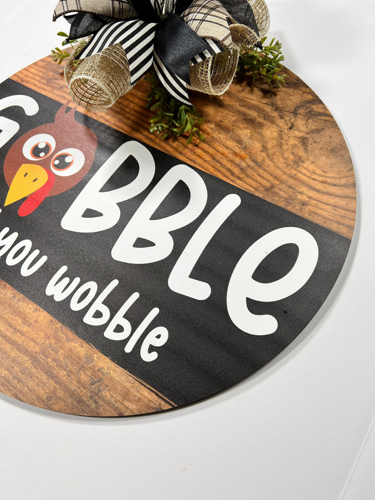 Front Door Decor, Gobble Decor, Fall Wreath, Thanksgiving Wreath, Turkey Decor, Fun Door Hanger, Door Wreath, Housewarming Gift, Home Decor