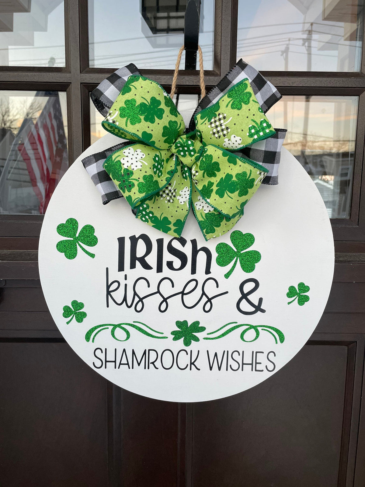 Saint Patrick's Day Door Hanger | St. Pattys Day Front Door Decor | Saint Patrick's Day Wreath |Front Door Wreath | Irish Decor