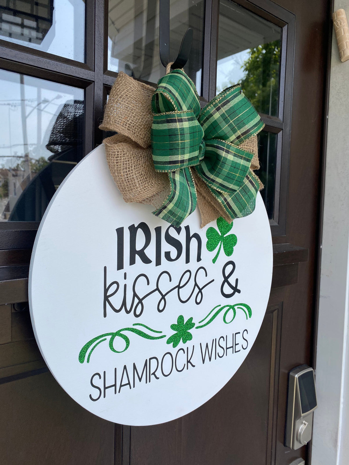 Saint Patrick's Day Door Hanger | St. Pattys Day Front Door Decor | Saint Patrick's Day Wreath |Front Door Wreath | Irish Decor