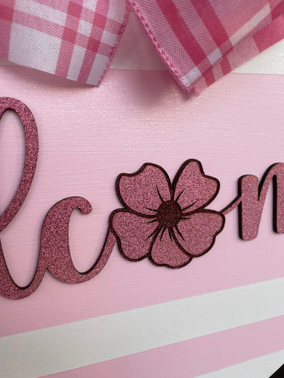 Spring wreath, Spring Wreath for front door, Easter decor, glitter door wreath, Spring door decor, spring wreath, 3D letters