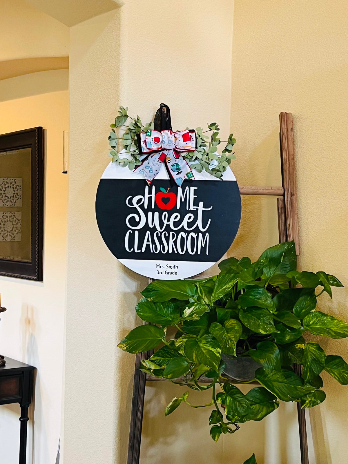 Teacher Door Decor, Teacher Door Hanger, Teacher Name Sign, Classroom Sign, Teacher Appreciation Gift
