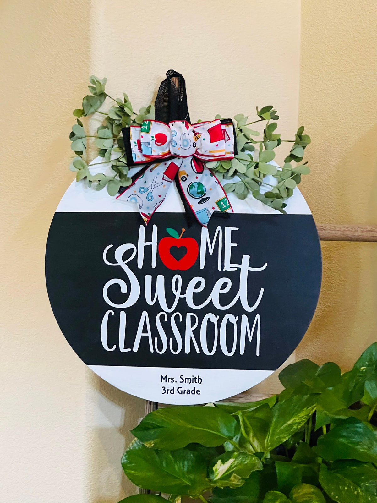 Teacher Door Decor, Teacher Door Hanger, Teacher Name Sign, Classroom Sign, Teacher Appreciation Gift