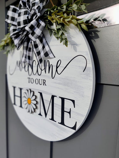 Custom shape Interchangeable Door Hanger | Interchangeable Welcome Sign
