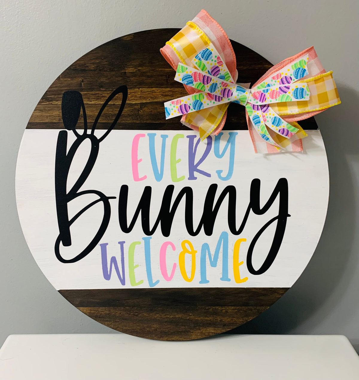 Every Bunny Welcome | Door Hanger | Spring | Easter | Easter Decor | Door wreath | Easter Bunny | Spring Decor | Holiday |