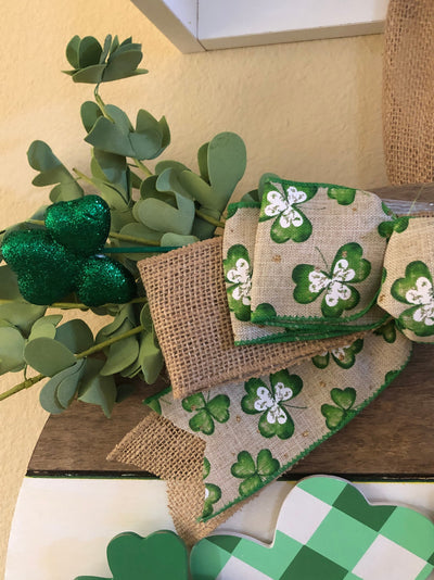 Saint Patrick's Day Front Door Sign, Saint Paddy's Day Front Door Decor, Wood Welcome Wreath, Truck Farmhouse Design