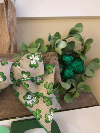 Saint Patrick's Day Front Door Sign, Saint Paddy's Day Front Door Decor, Wood Welcome Wreath, Truck Farmhouse Design