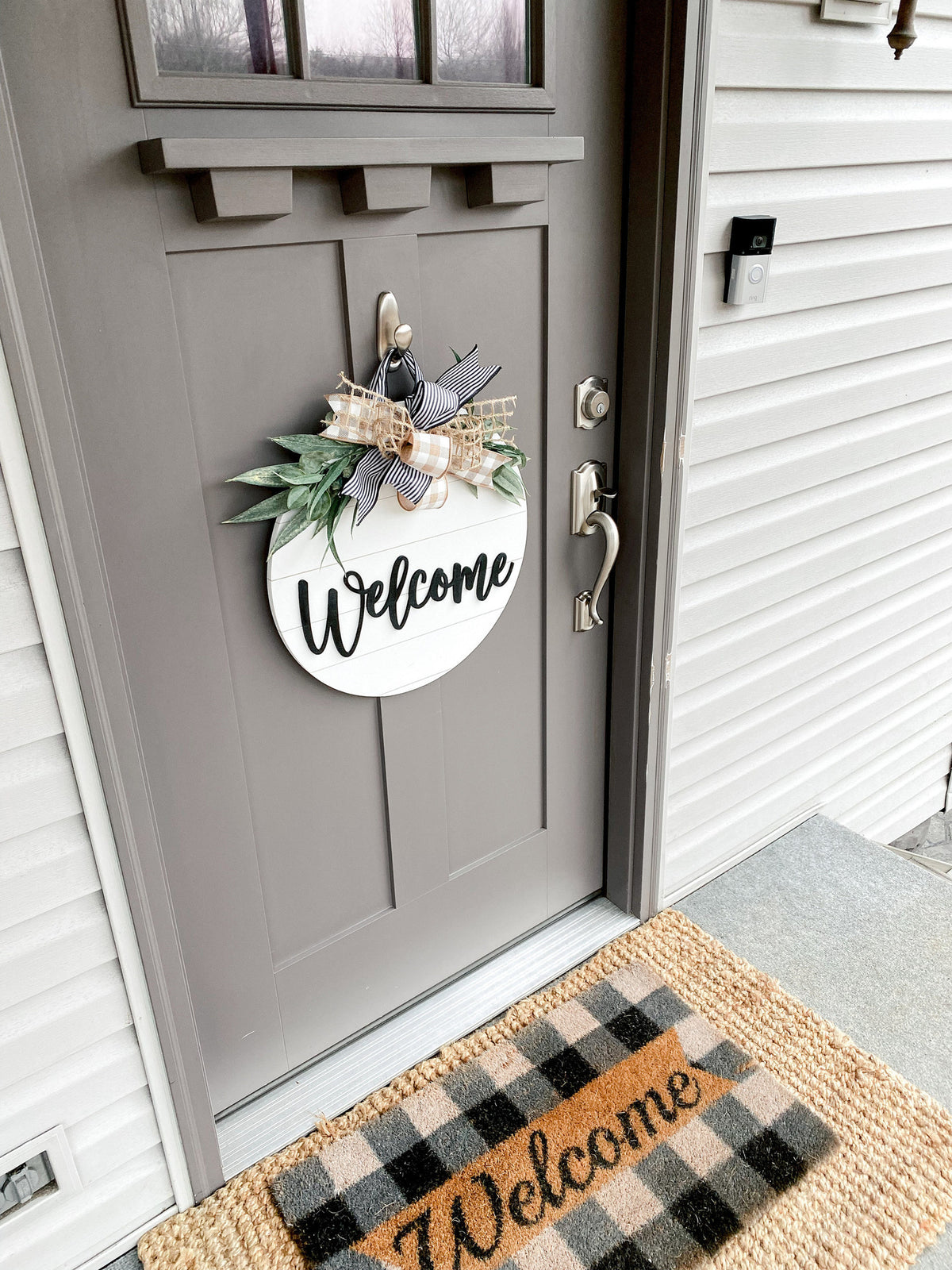 Front Door Decor | Welcome | Wreath | Year Round Wreath | Door Hanger | Front Door Wreath | Housewarming Gift | Home Decor | Realtor Gift