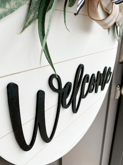 Front Door Decor | Welcome | Wreath | Year Round Wreath | Door Hanger | Front Door Wreath | Housewarming Gift | Home Decor | Realtor Gift