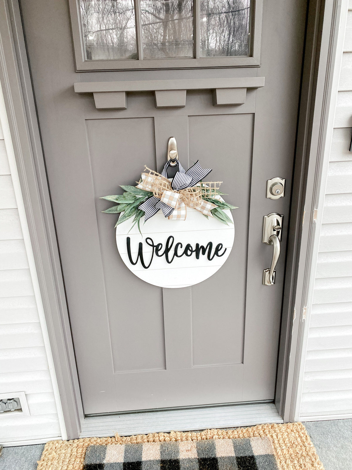 Front Door Decor | Welcome | Wreath | Year Round Wreath | Door Hanger | Front Door Wreath | Housewarming Gift | Home Decor | Realtor Gift