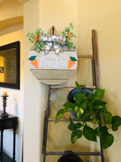 Easter Welcome Front Door Sign, Door Decoration