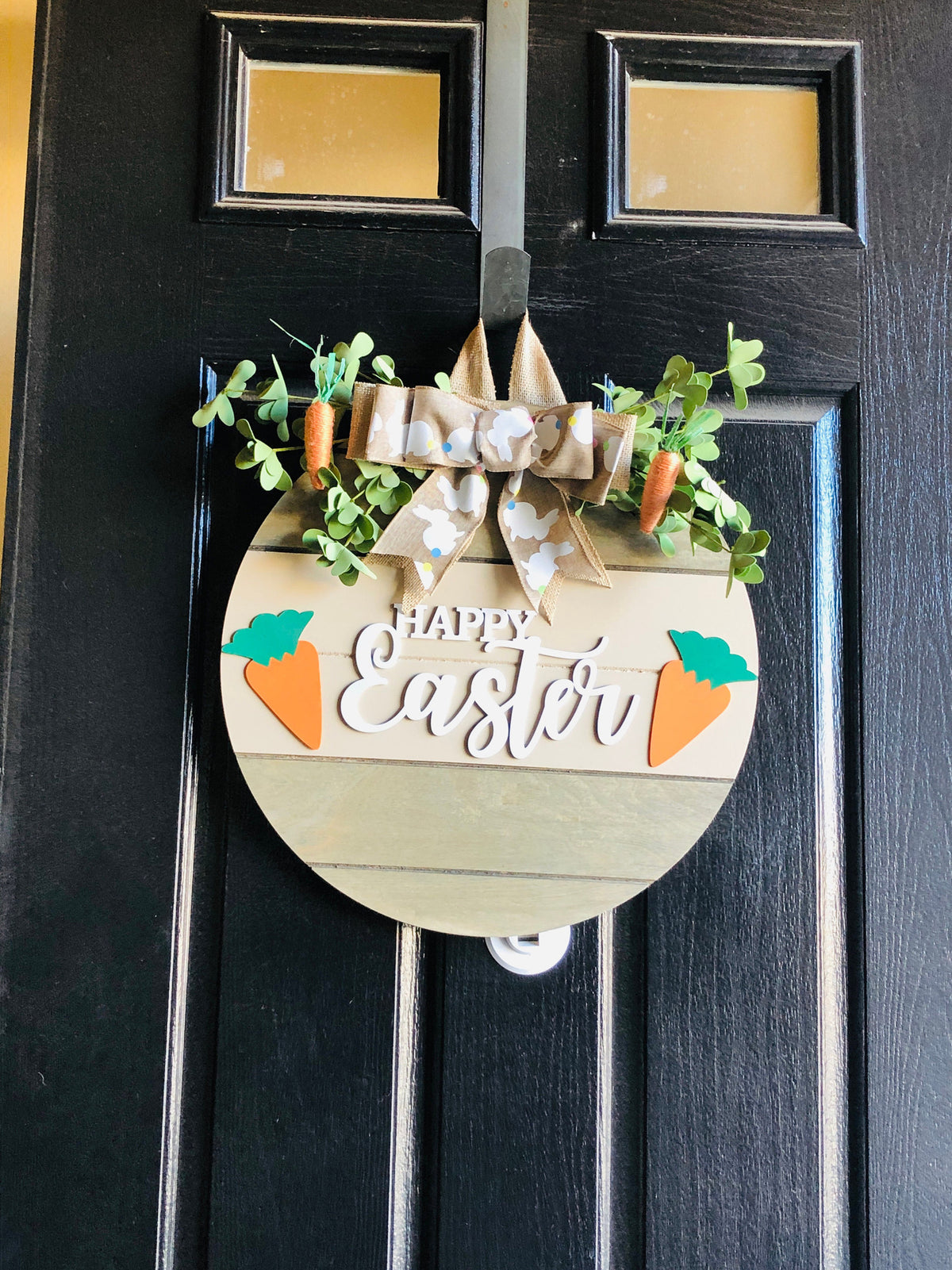 Easter Welcome Front Door Sign, Door Decoration