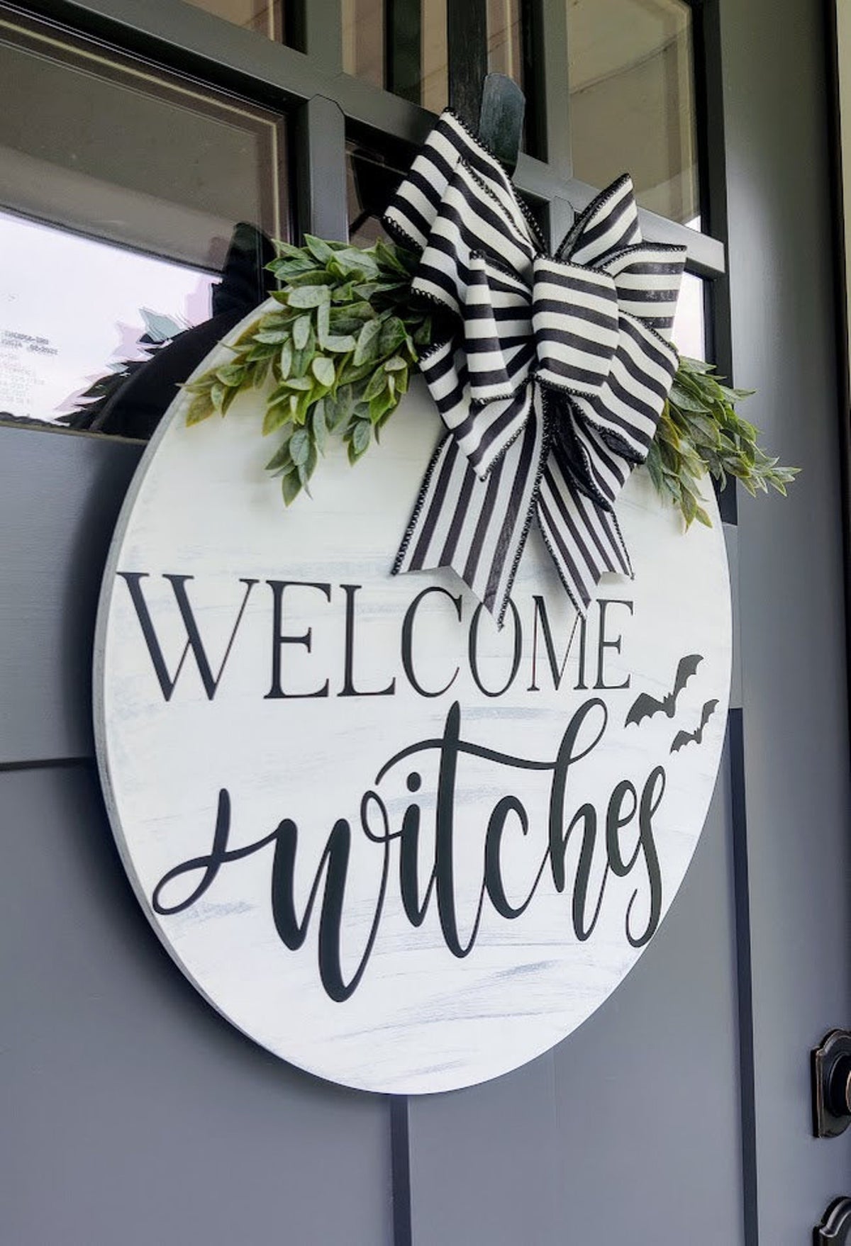 Welcome Witches Halloween Door Sign | Halloween Wreath | Fall Wreath | Door Hanger | Halloween Decor | Door Wreath | Front Door Decor