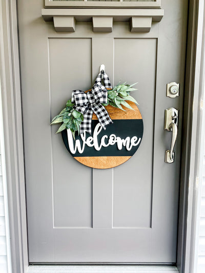 Front Door Decor | Welcome | Wreath | Year Round Wreath | Door Hanger | Front Door Wreath | Housewarming Gift | Home Decor | Realtor Gift
