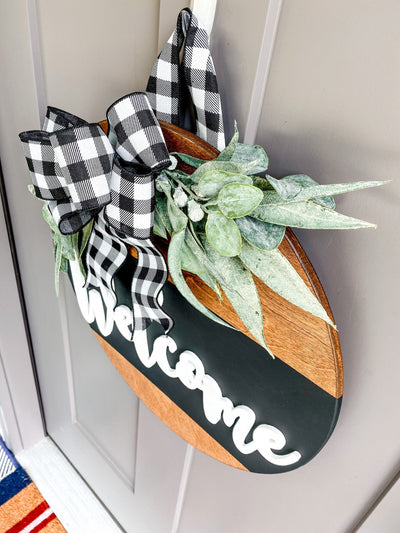 Front Door Decor | Welcome | Wreath | Year Round Wreath | Door Hanger | Front Door Wreath | Housewarming Gift | Home Decor | Realtor Gift