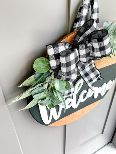 Front Door Decor | Welcome | Wreath | Year Round Wreath | Door Hanger | Front Door Wreath | Housewarming Gift | Home Decor | Realtor Gift