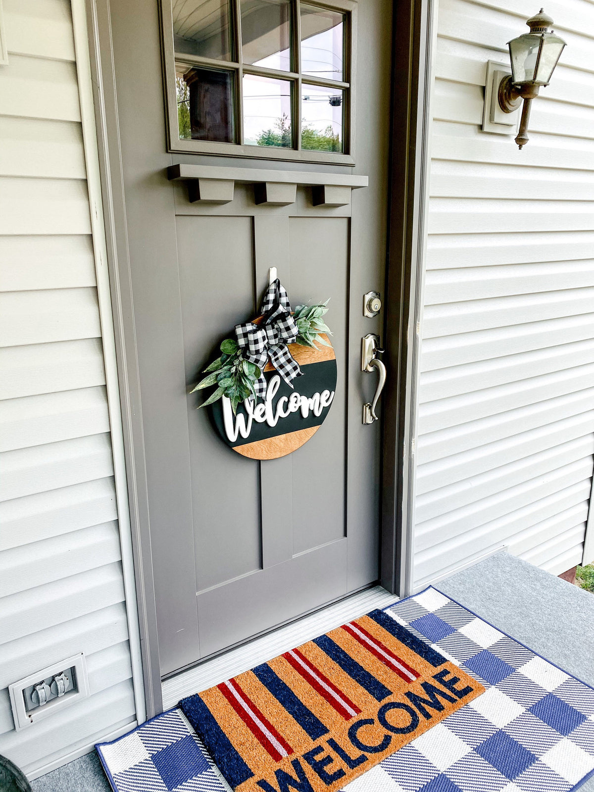 Front Door Decor | Welcome | Wreath | Year Round Wreath | Door Hanger | Front Door Wreath | Housewarming Gift | Home Decor | Realtor Gift