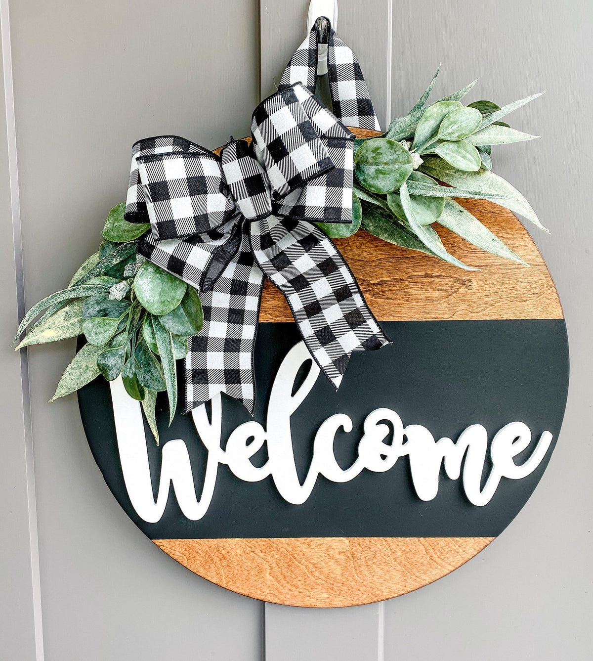 Front Door Decor | Welcome | Wreath | Year Round Wreath | Door Hanger | Front Door Wreath | Housewarming Gift | Home Decor | Realtor Gift