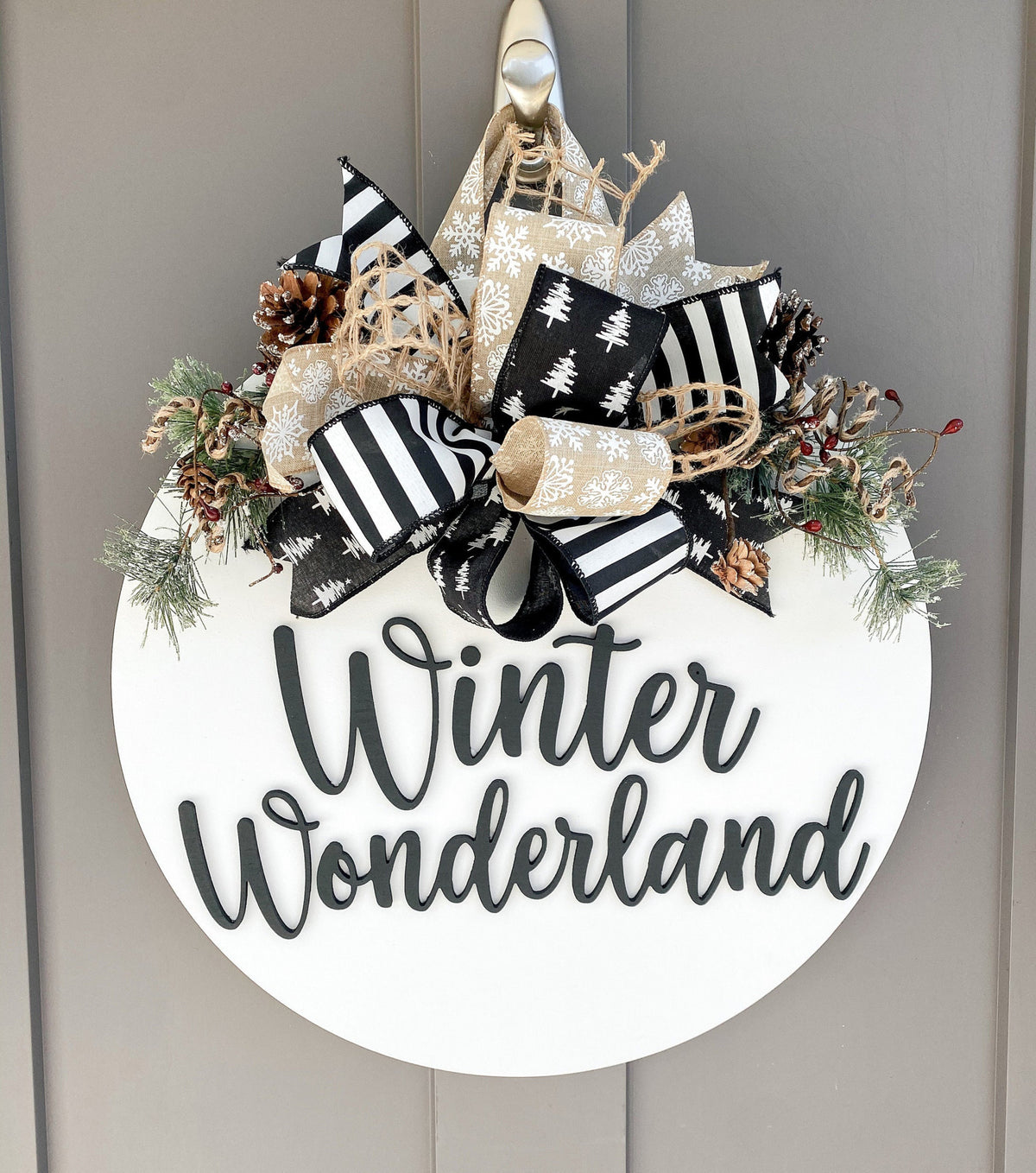 Winter Wonderland Front Door Decor | Christmas Wreath | Christmas Decor | Door Hanger | Door Wreath | Housewarming Gift | Home Decor