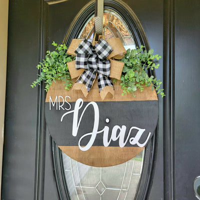 Teacher Name Welcome Door Sign