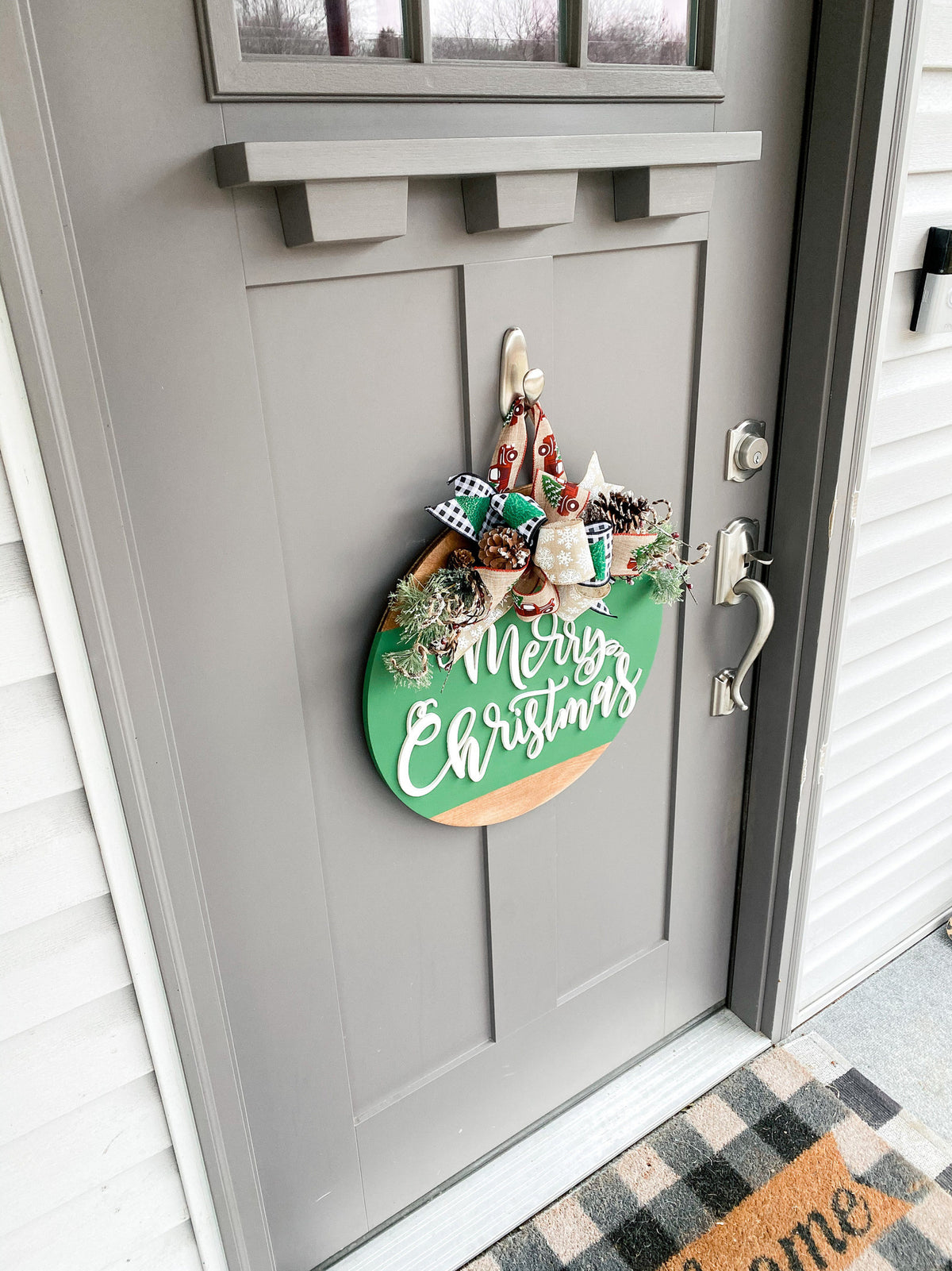 3D | Merry Christmas | Front Door Decor | Christmas Wreath | Christmas Decor | Door Hanger | Door Wreath | Housewarming | Home Decor