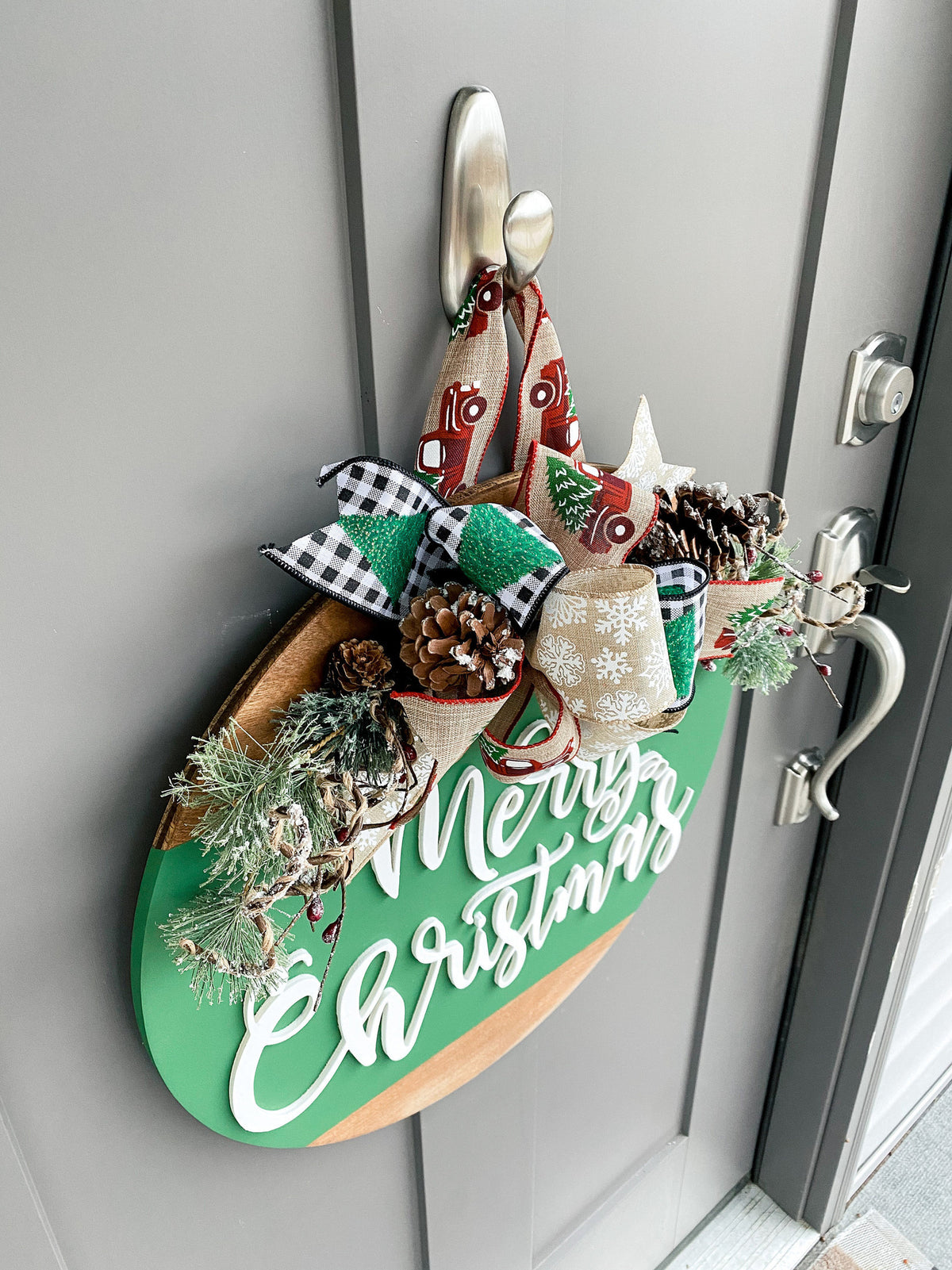 3D | Merry Christmas | Front Door Decor | Christmas Wreath | Christmas Decor | Door Hanger | Door Wreath | Housewarming | Home Decor