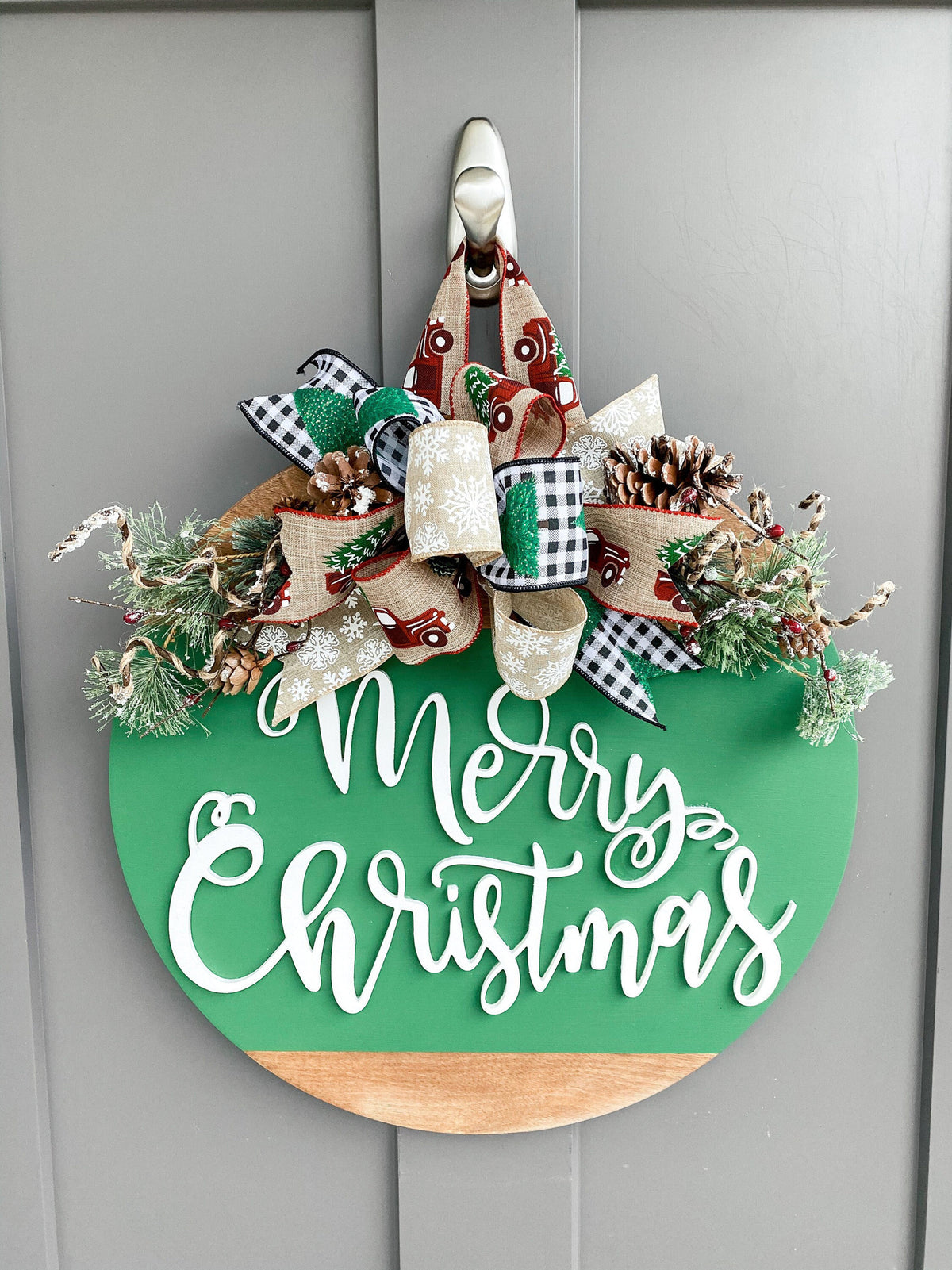 3D | Merry Christmas | Front Door Decor | Christmas Wreath | Christmas Decor | Door Hanger | Door Wreath | Housewarming | Home Decor
