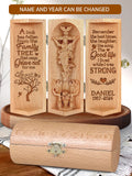 Personalized A Limb Has Fallen From The Family Tree Memorial Christian Gift Statue Of Jesus Wooden Cylinder Sculpture of Jesus Christ