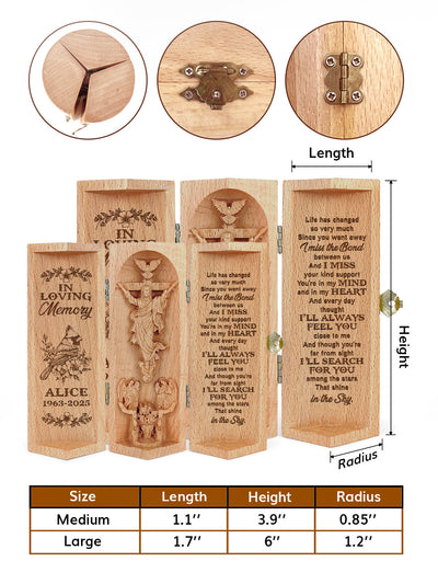 Personalized In Loving Memory - Wooden Cylinder Sculpture