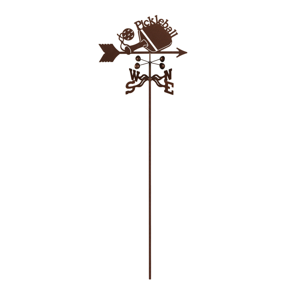 Pickleball Weathervane Silhouette Art Laser Weathervane Home Roof Decor Weathercock Cut Metal Signs