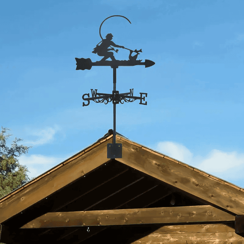 Outdoor Fisherman Weather Vane Decorative Arts, Metal Iron Corrosion Resistant Craft Fishing Souvenirs Wind Direction Indicator Outdoor Decorative Crafts