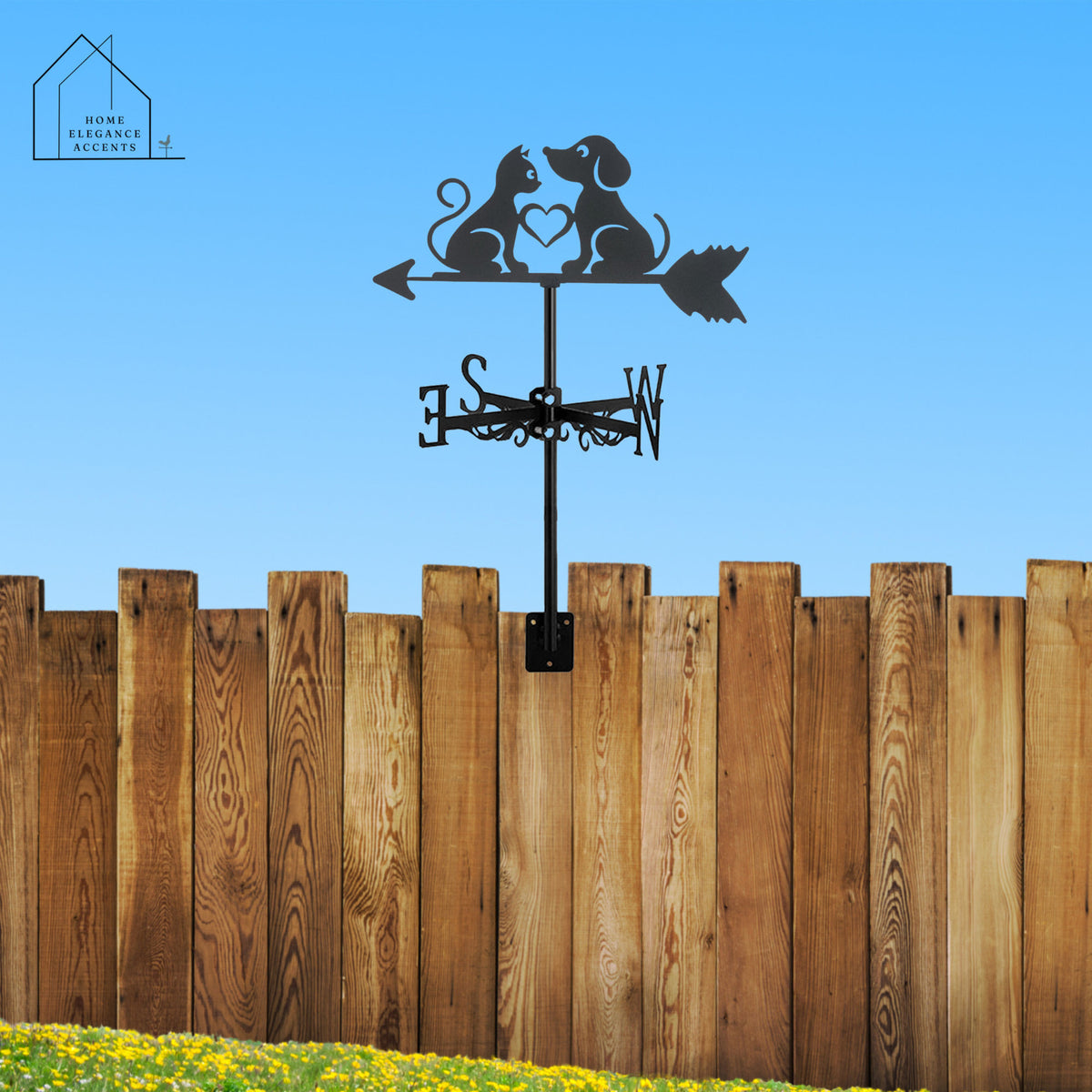 Cats And Dogs Weathervane - Whimsical Outdoor Decor For Roof, Yard, And Building Enchantment