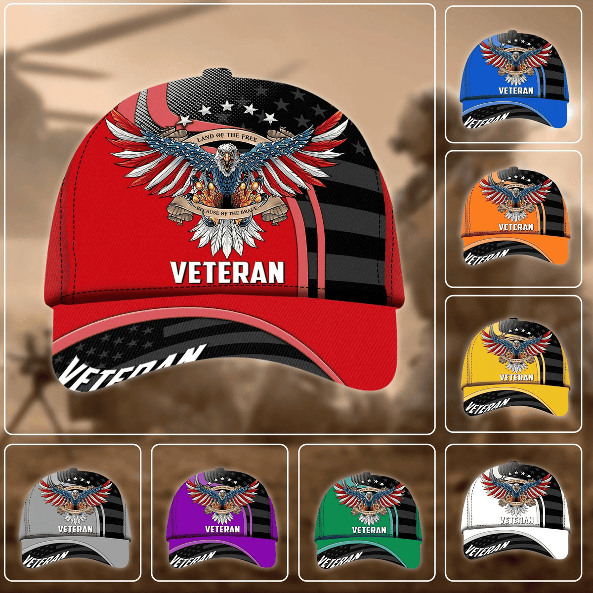 Eagle U.S. Veteran Multicolor Cap