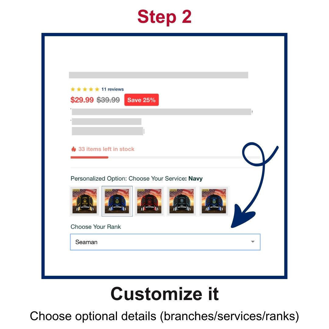 Customized U.S Navy Ratings Veteran Cap
