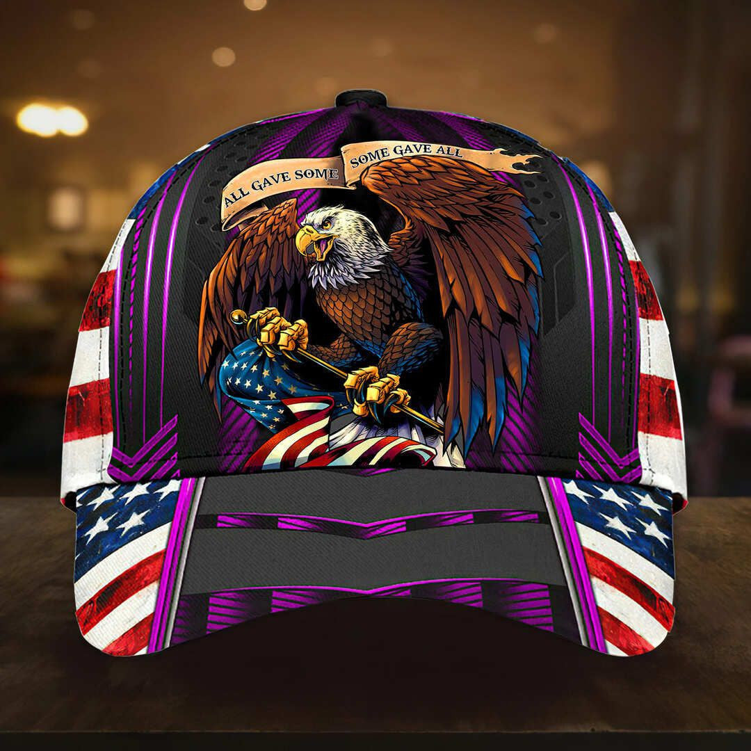 All Gave Some Some Gave All Veteran Cap 3D Patriotic Cap