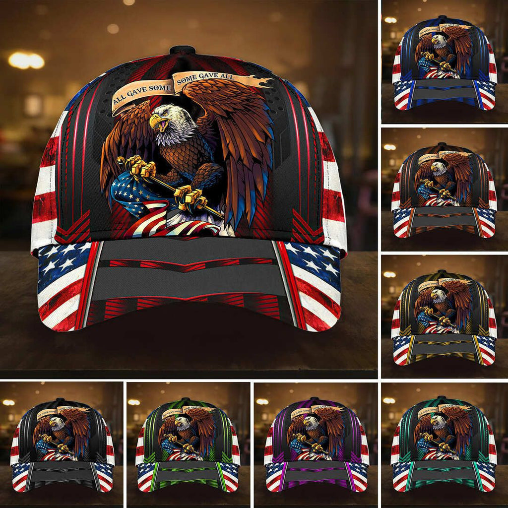 All Gave Some Some Gave All Veteran Cap 3D Patriotic Cap