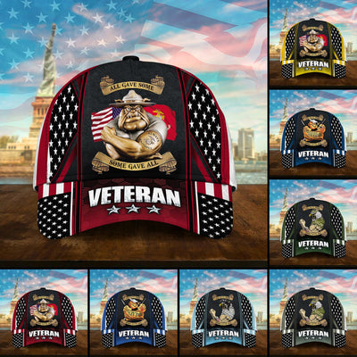All Gave Some Some Gave All Multiservice U.S Veteran Cap 3D Printed
