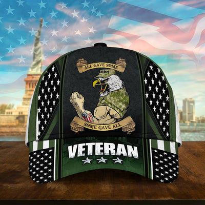 All Gave Some Some Gave All Multiservice U.S Veteran Cap 3D Printed