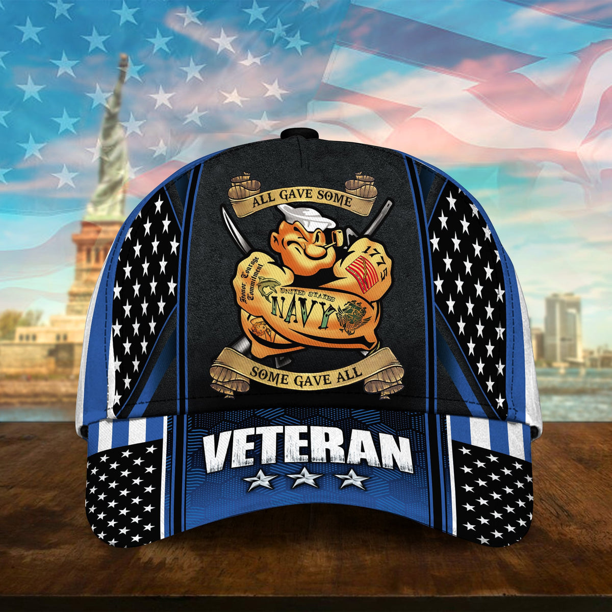 All Gave Some Some Gave All Multiservice U.S Veteran Cap 3D Printed