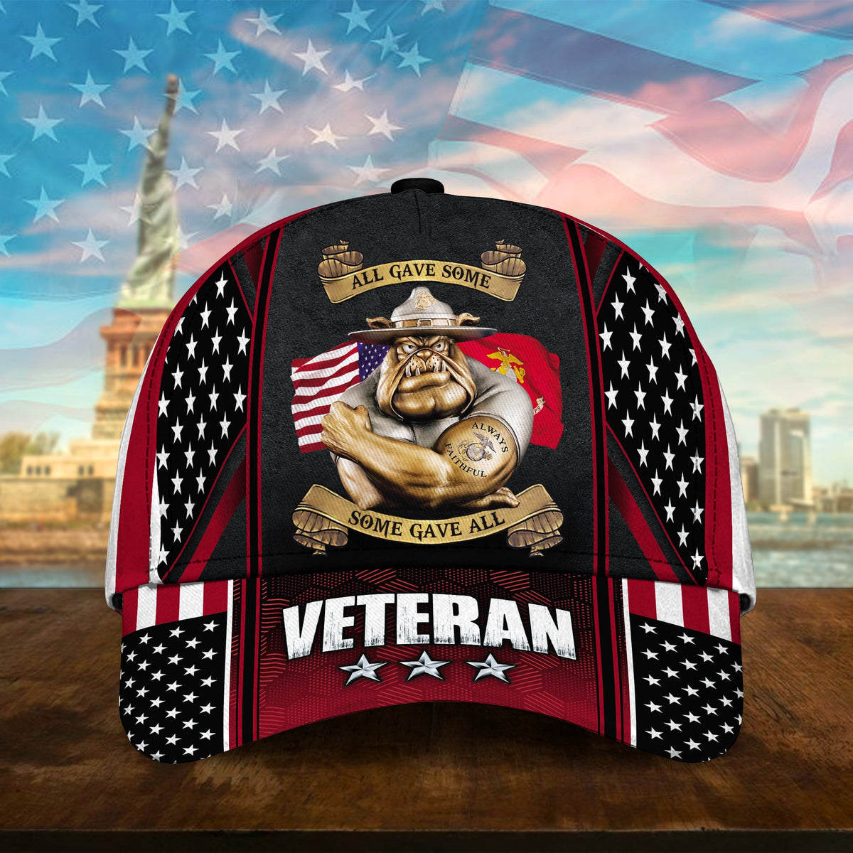 All Gave Some Some Gave All Multiservice U.S Veteran Cap 3D Printed