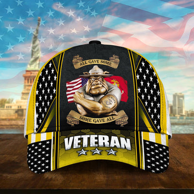 All Gave Some Some Gave All Multiservice U.S Veteran Cap 3D Printed