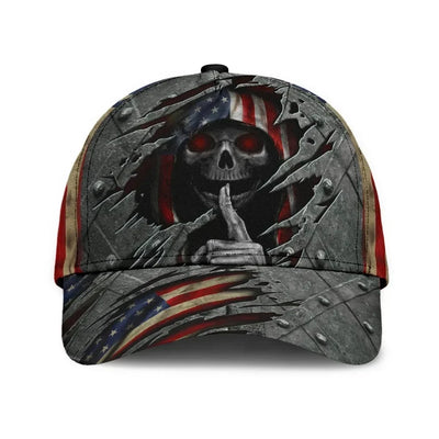 Be Silence Cap U.S Veteran 3D Cap USA Flag Iron Camo Cap