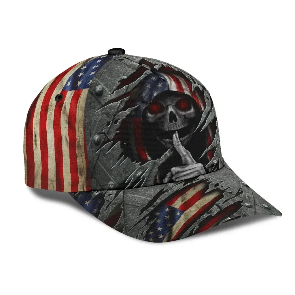 Be Silence Cap U.S Veteran 3D Cap USA Flag Iron Camo Cap