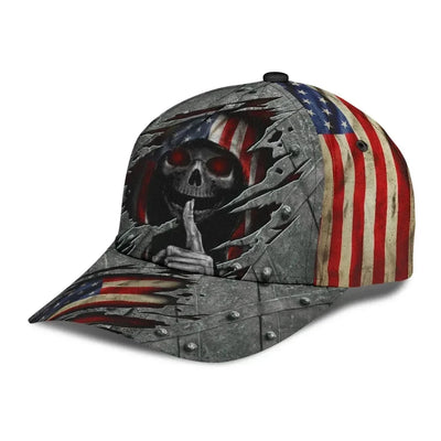 Be Silence Cap U.S Veteran 3D Cap USA Flag Iron Camo Cap