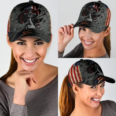 Be Silence Cap U.S Veteran 3D Cap USA Flag Iron Camo Cap