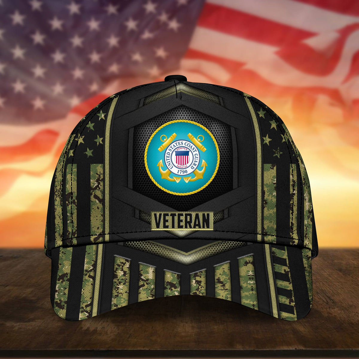 Camor Soliders U.S Coast Guard Veteran Cap Camor Cap